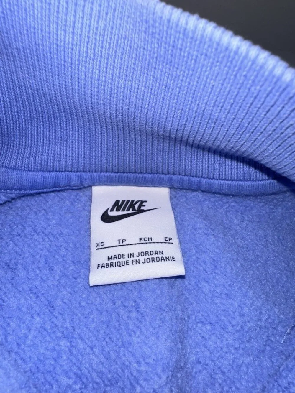 Nike Women’s Sportswear Phoenix Fleece 1/2 Zip Oversize Crop Sweatshirt XS Blue